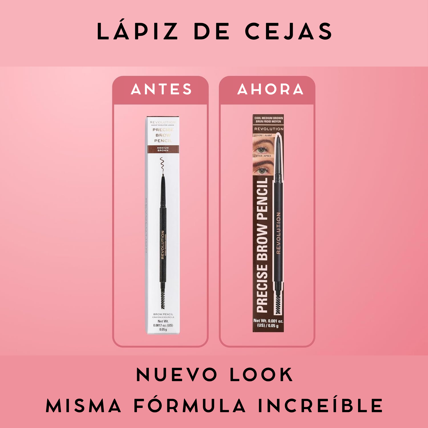 Lápiz De Cejas - Doble Punta y Pincel en Espiral