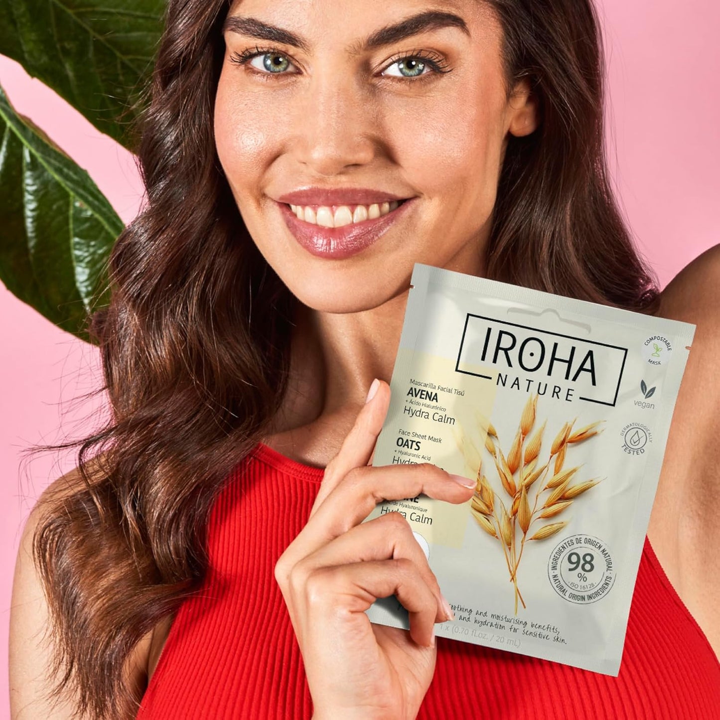 IROHA NATURE - KIT 6 Mascarillas Facial Tisú Natural Extracts | Cosmética Coreana | Aguacate, Árbol De Té, Rosa Mosqueta, Papaya, Pithaya Y Avena