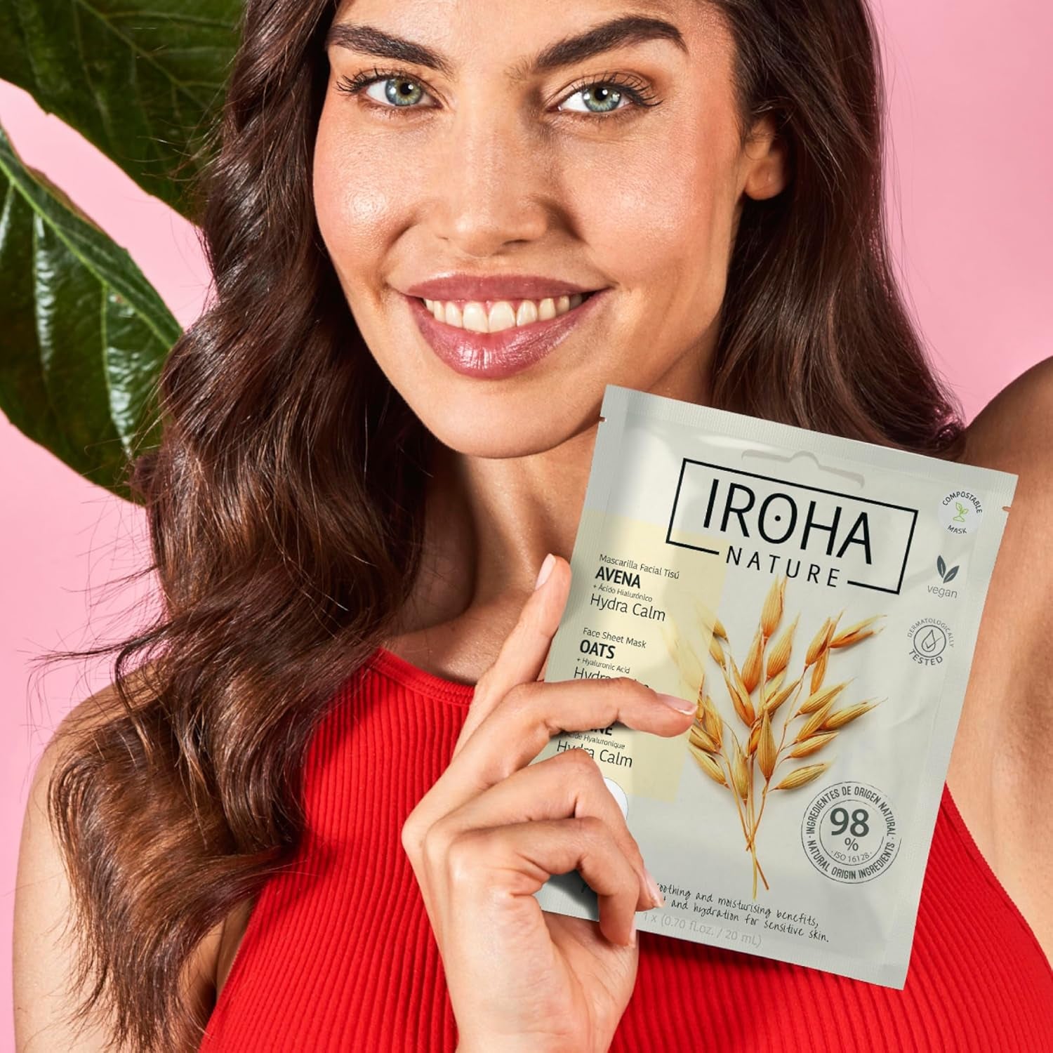 IROHA NATURE - KIT 6 Mascarillas Facial Tisú Natural Extracts | Cosmética Coreana | Aguacate, Árbol De Té, Rosa Mosqueta, Papaya, Pithaya Y Avena
