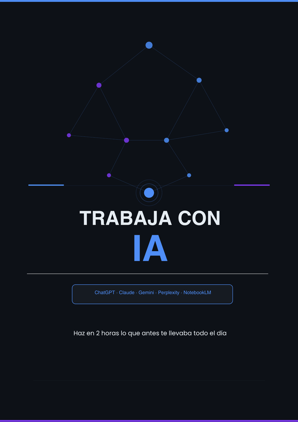 Trabaja con IA: Haz en 2 horas lo que antes te llevaba todo el día